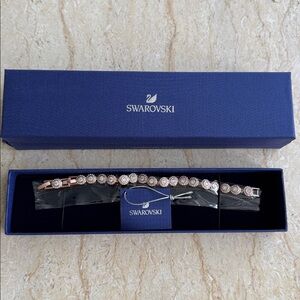 NWT Swarovski Una Angelic bracelet, White, Rose gold tone plated. $269